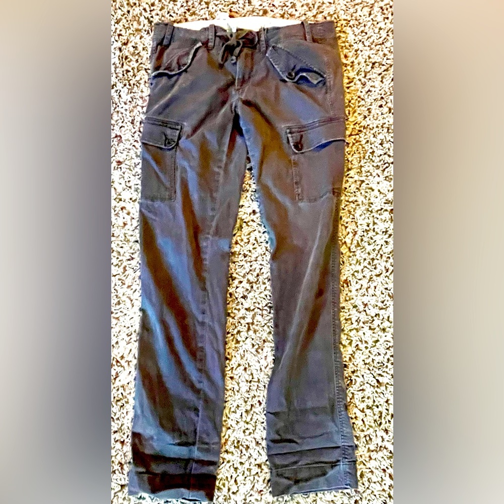 Anthropologie Paper Boy CARGO  Pants | color | KHAKI GREEN | size | 4 |